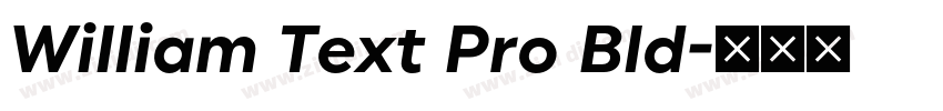 William Text Pro Bld字体转换